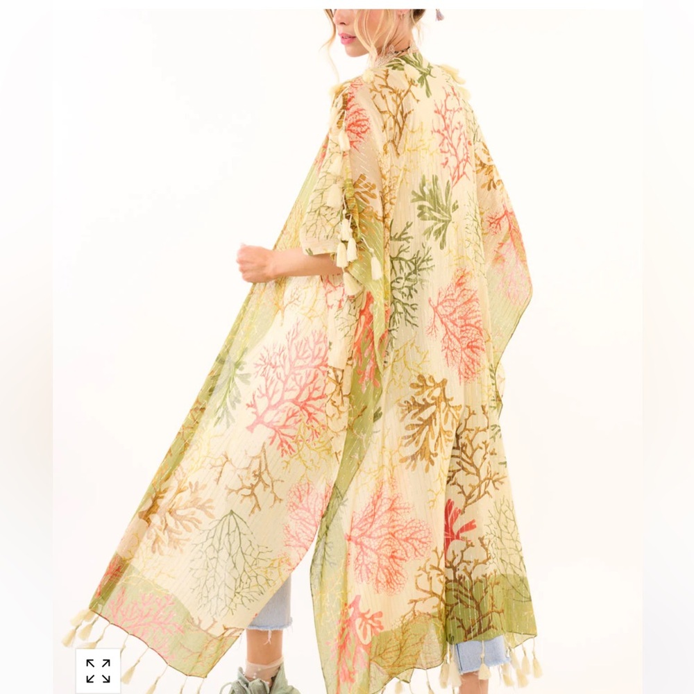 🆕 ARATTA CORAL FIELDS KIMONO - Picture 6 of 10